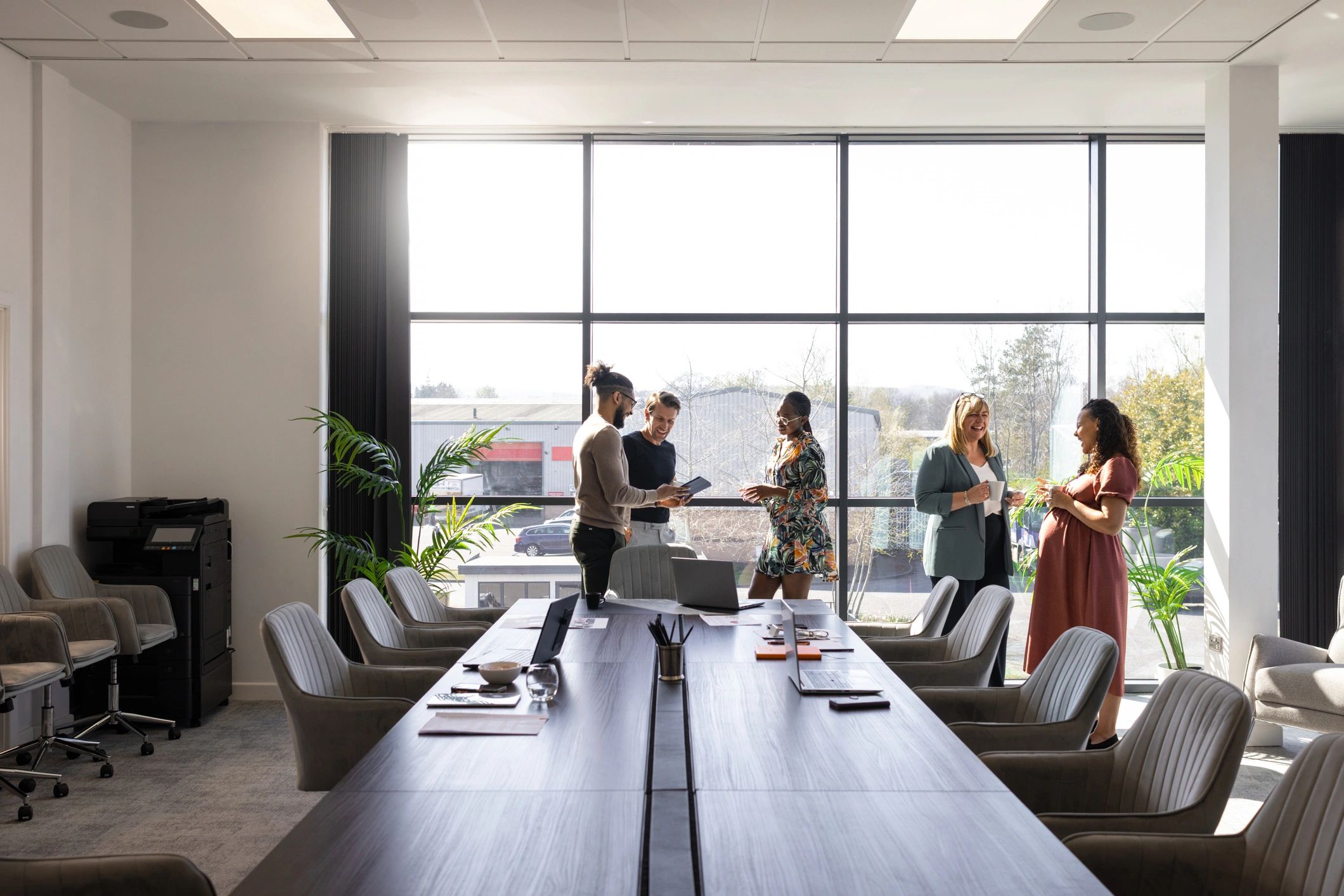 Business colleagues in a strategic discussion